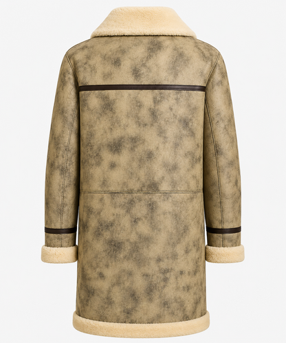 Cutter Shearling Coat - Dirty Cream