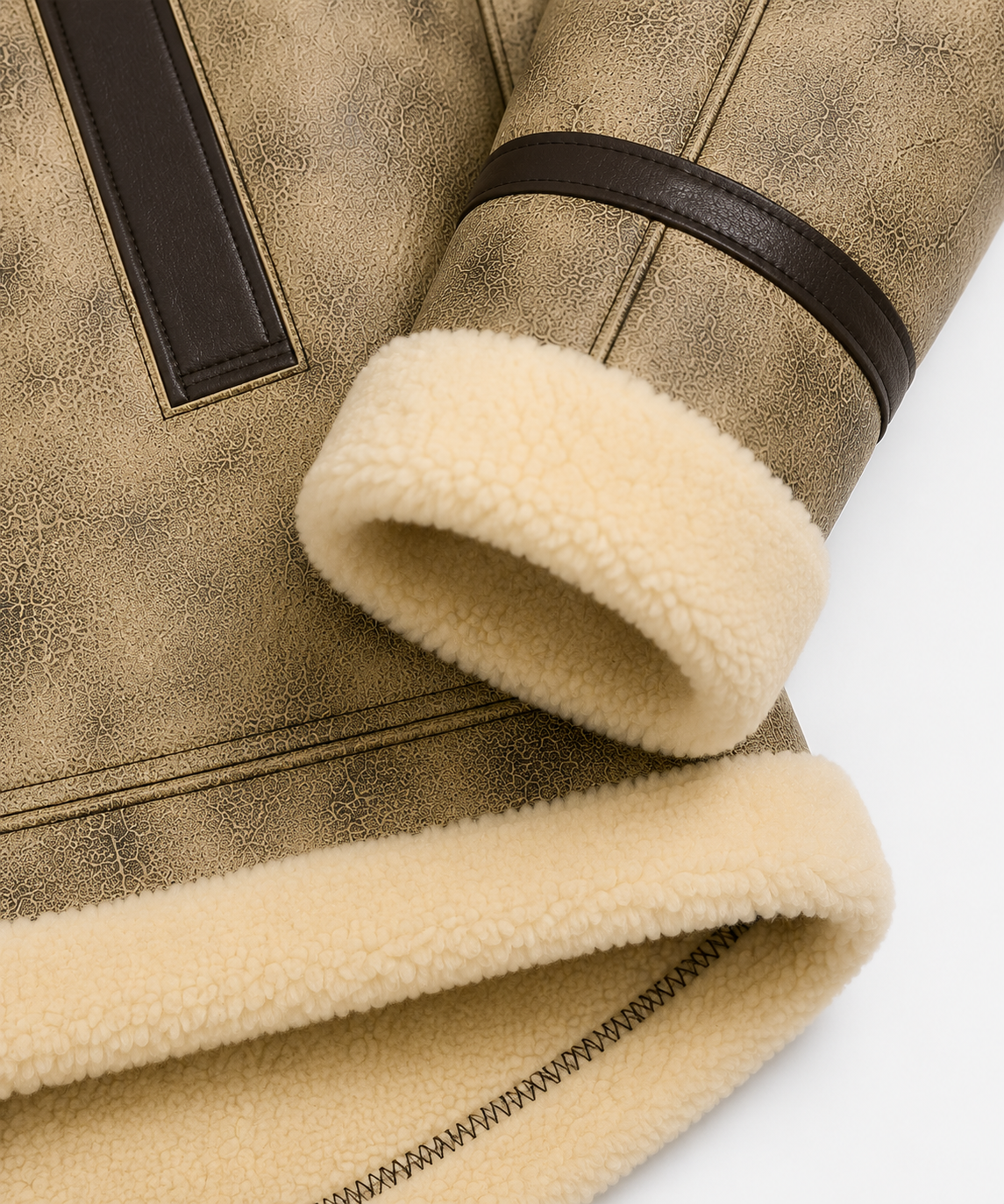 Cutter Shearling Coat - Dirty Cream