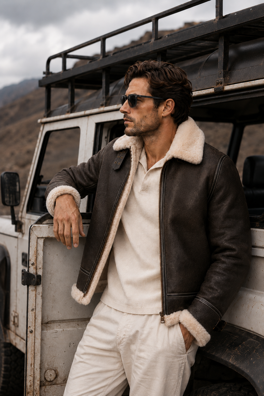 Dakota Shearling Jacket - Light Brown