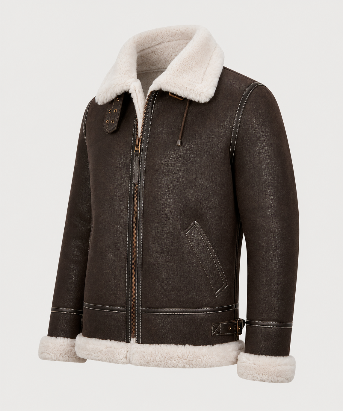 Dakota Shearling Jacket - Light Brown