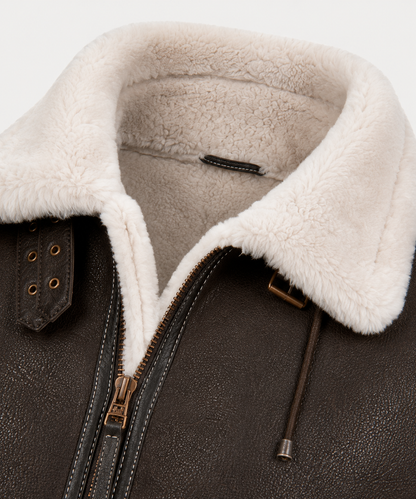 Dakota Shearling Jacket - Light Brown
