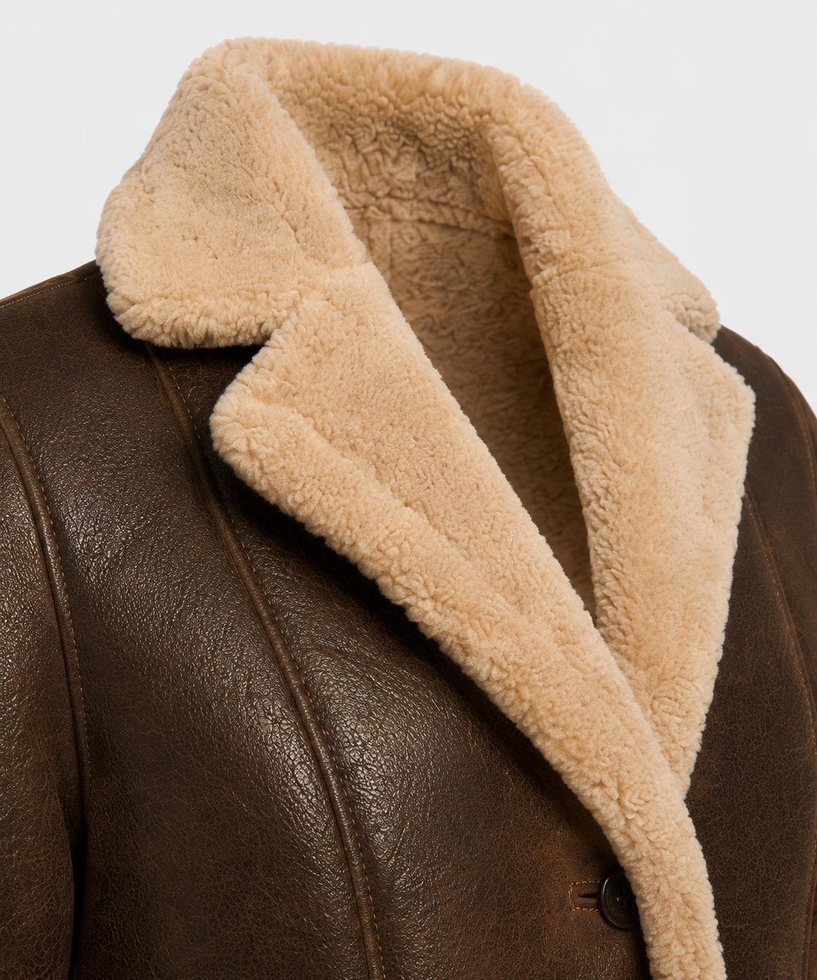 Dakota Shearling Coat - Chocolate Brown