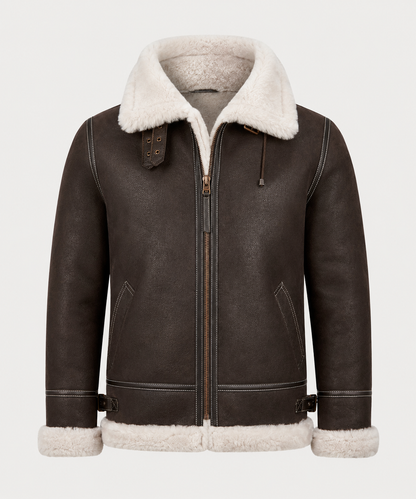 Dakota Shearling Jacket - Light Brown
