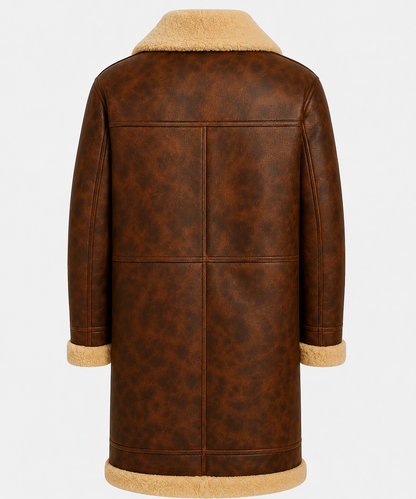Dane Shearling Coat - Dirty Brown