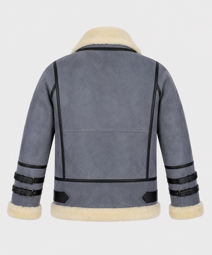 Dawson Shearling Jacket - Dusty Blue