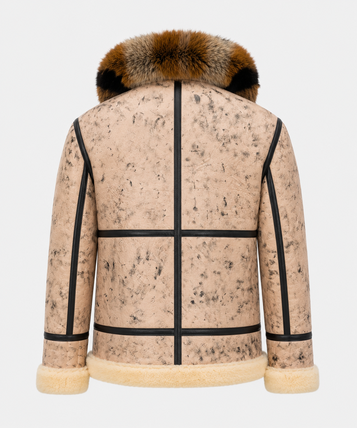 Deacon Shearling Jacket - Stone Beige