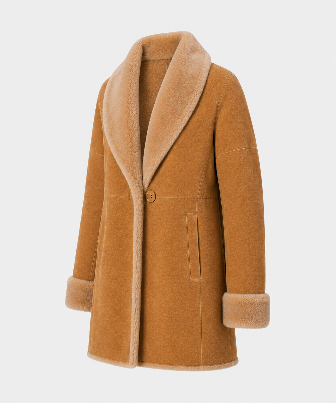 Delilah Shearling Coat - Camel Tan - Delilah7