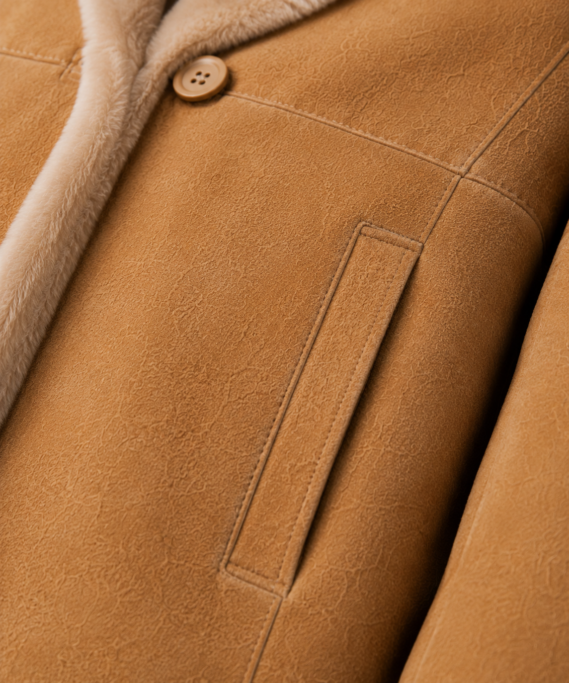 Delilah Shearling Coat - Camel Tan - Delilah9