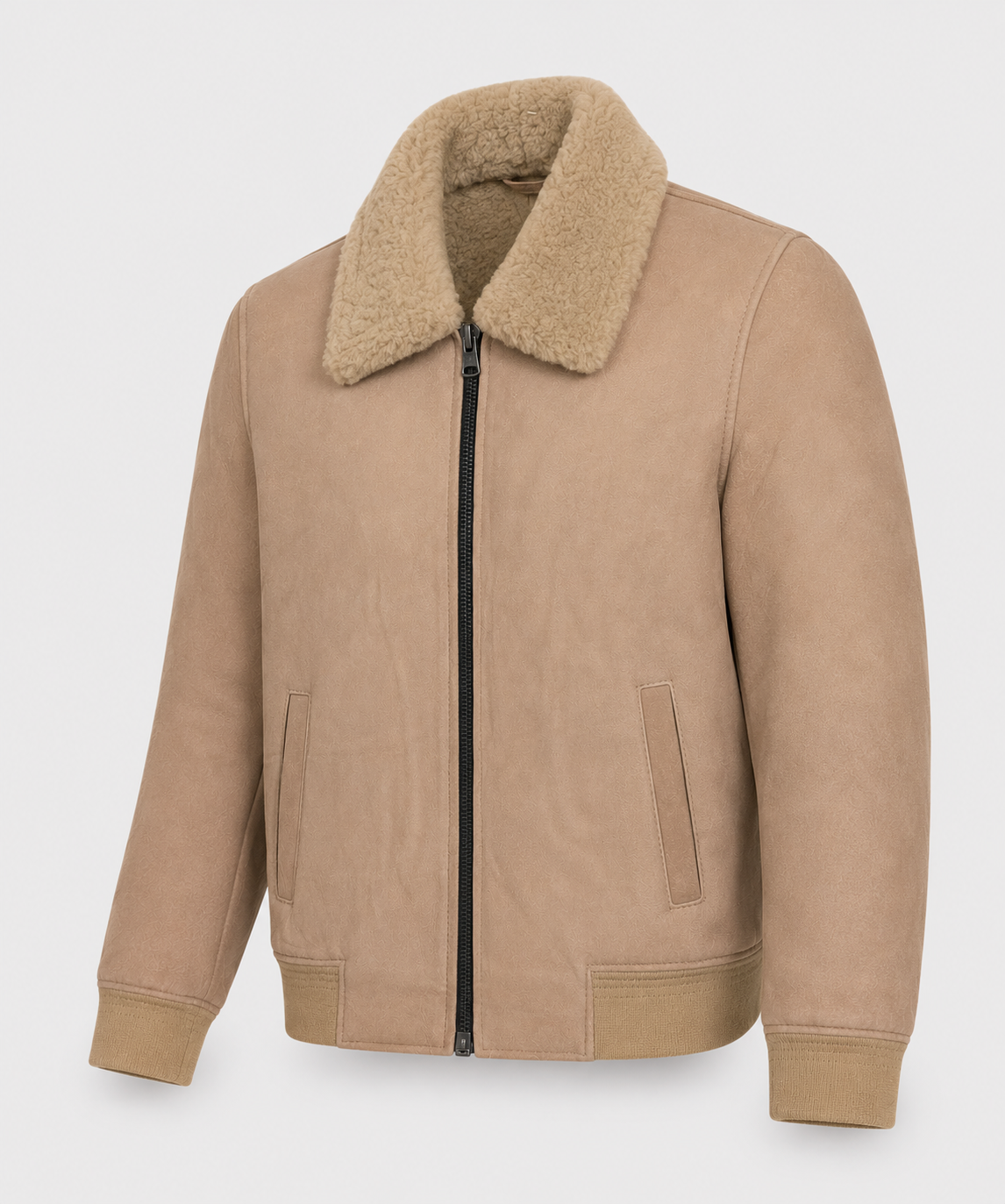 Denver Shearling Jacket - Camel Beige