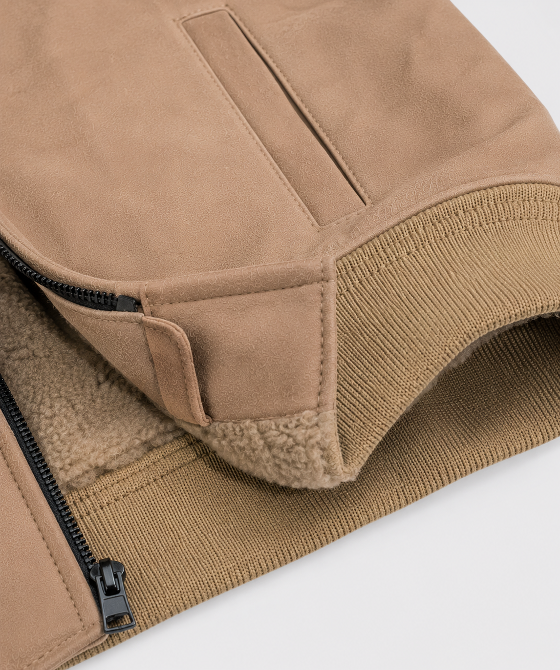 Denver Shearling Jacket - Camel Beige