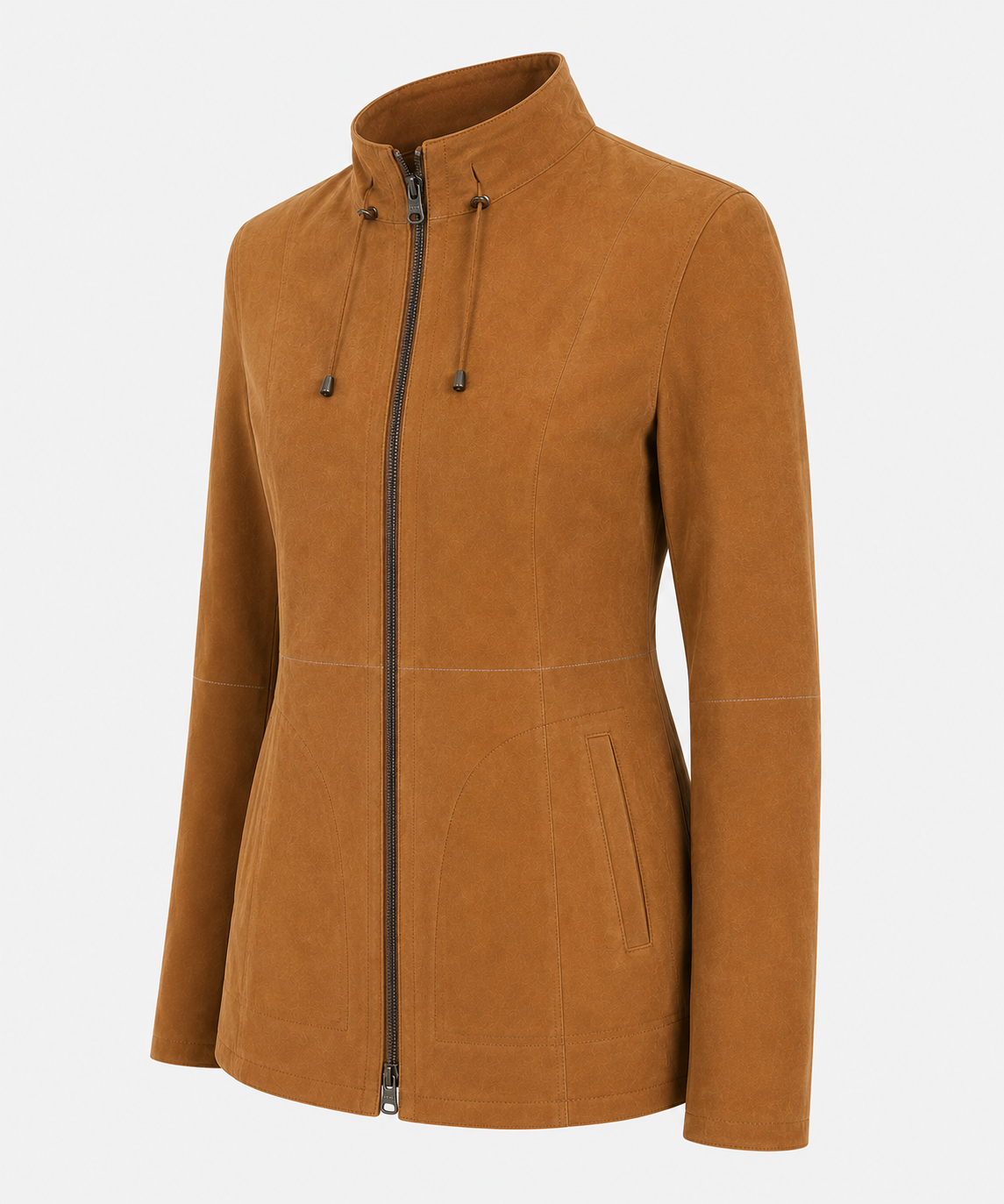 Dixie Shearling Coat - Cognac Brown - Dixie7