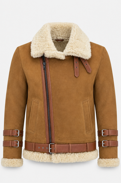 Duke Shearling Jacket - Honey Tan