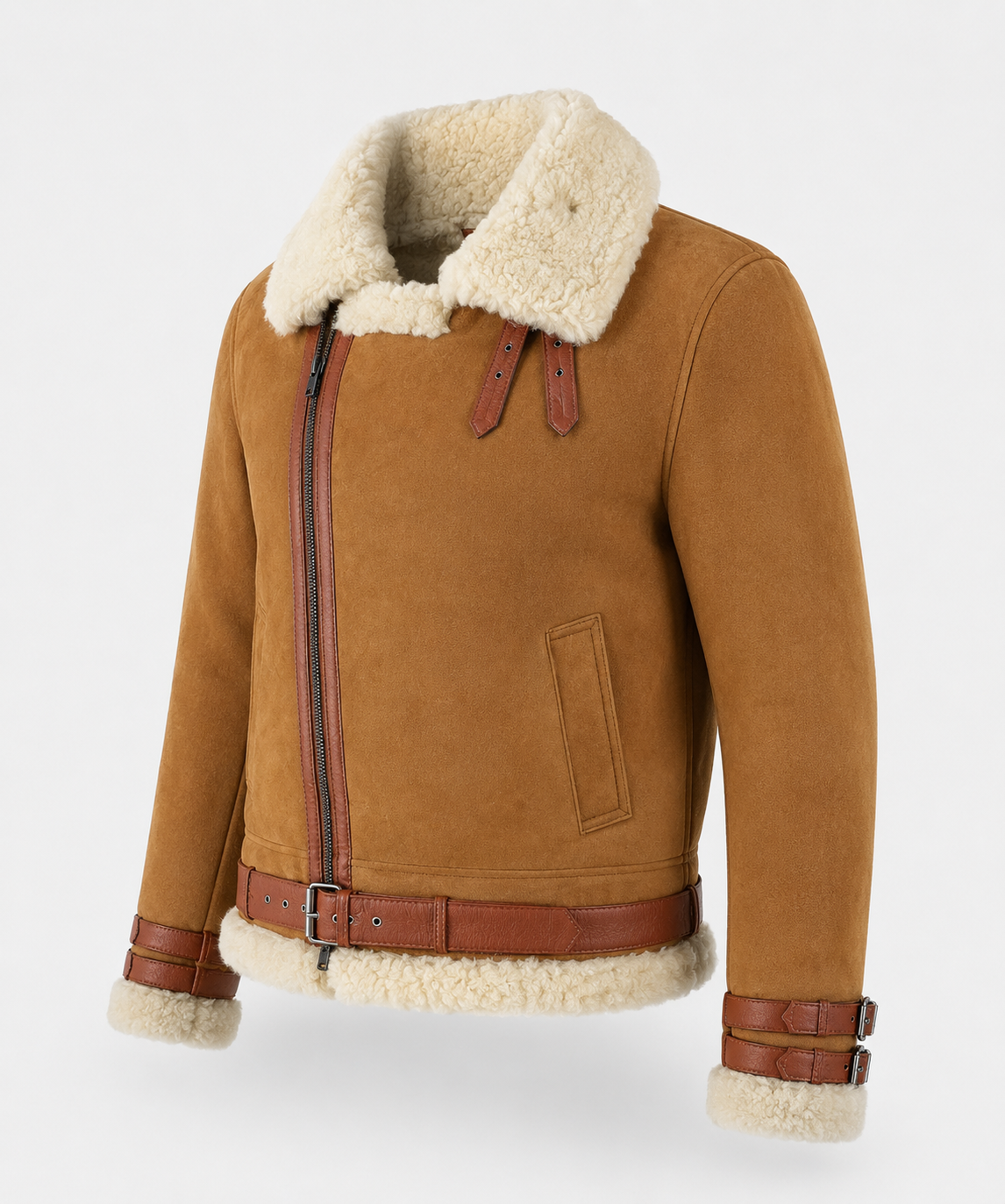Duke Shearling Jacket - Honey Tan