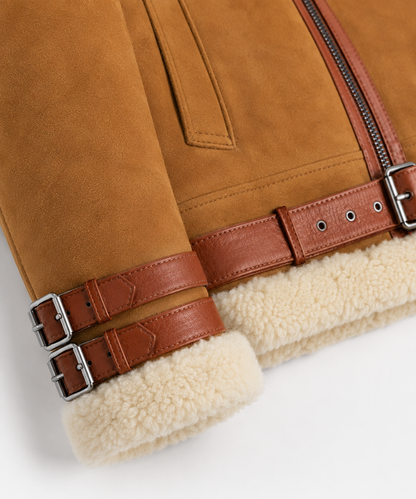Duke Shearling Jacket - Honey Tan