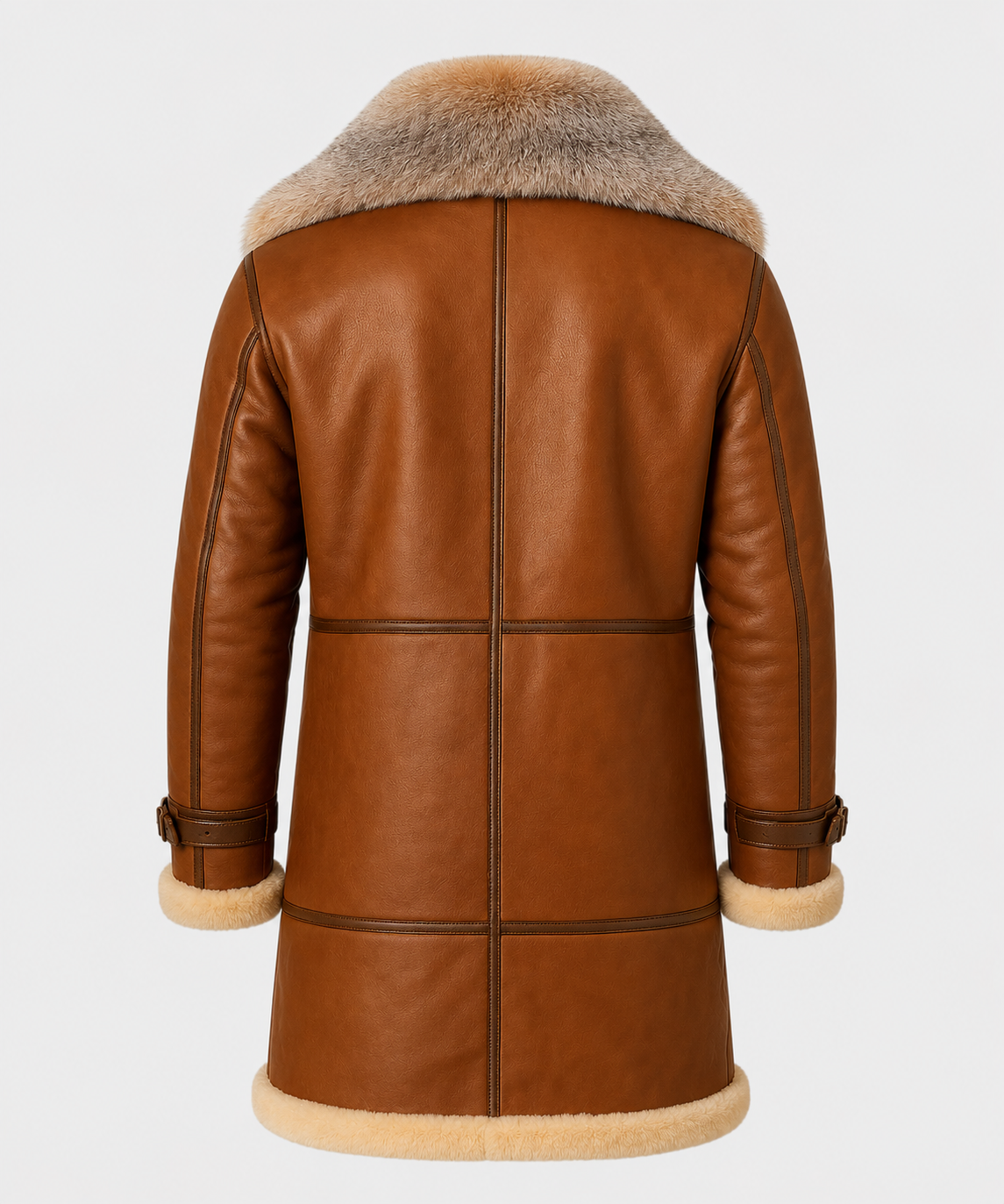 Dusty Shearling Coat - Premium Fox Brown