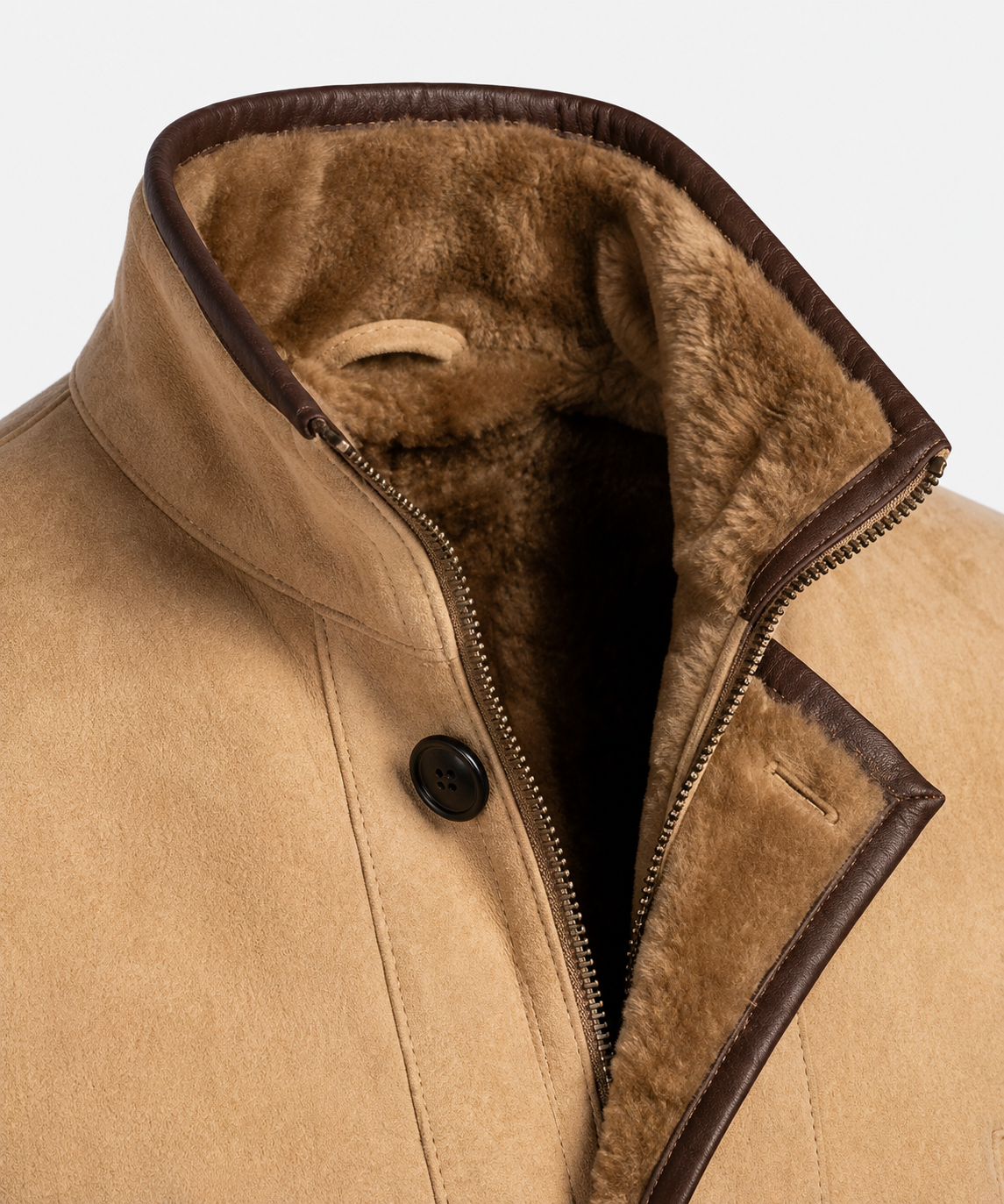 Emmitt Shearling Coat - Cream Coutoure