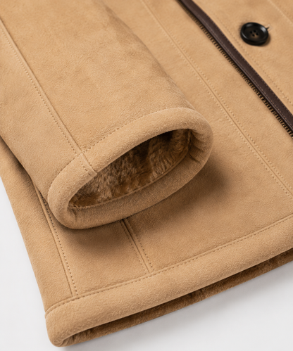 Emmitt Shearling Coat - Cream Coutoure