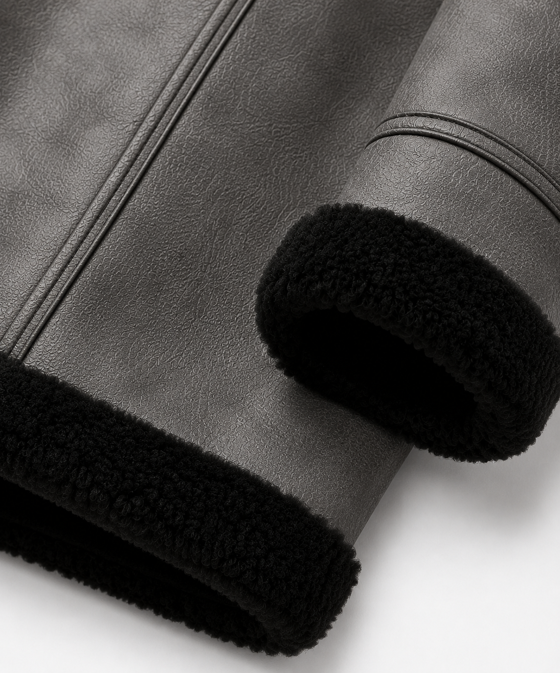 Everett Shearling Coat - Dirty Gray