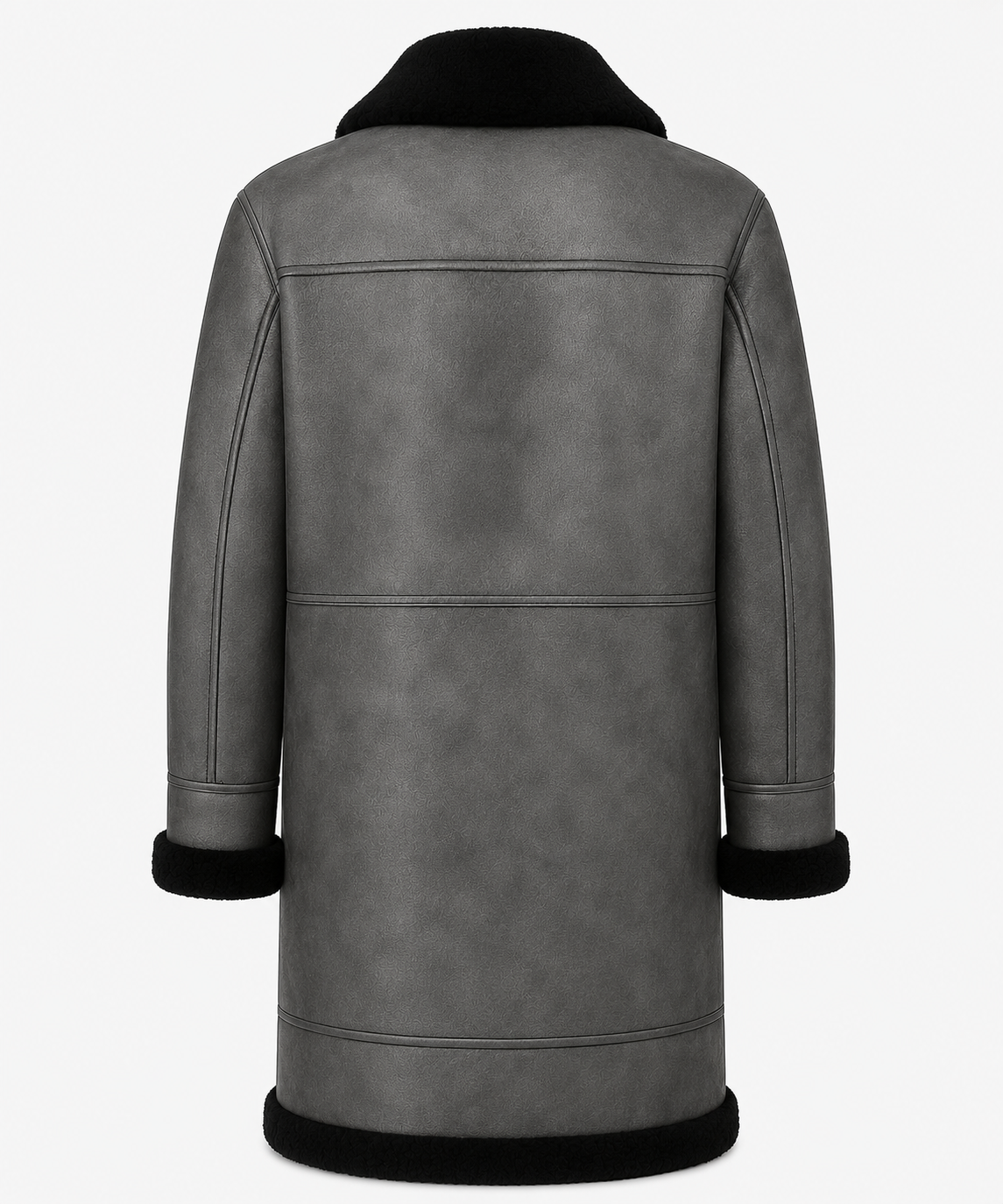 Everett Shearling Coat - Dirty Gray