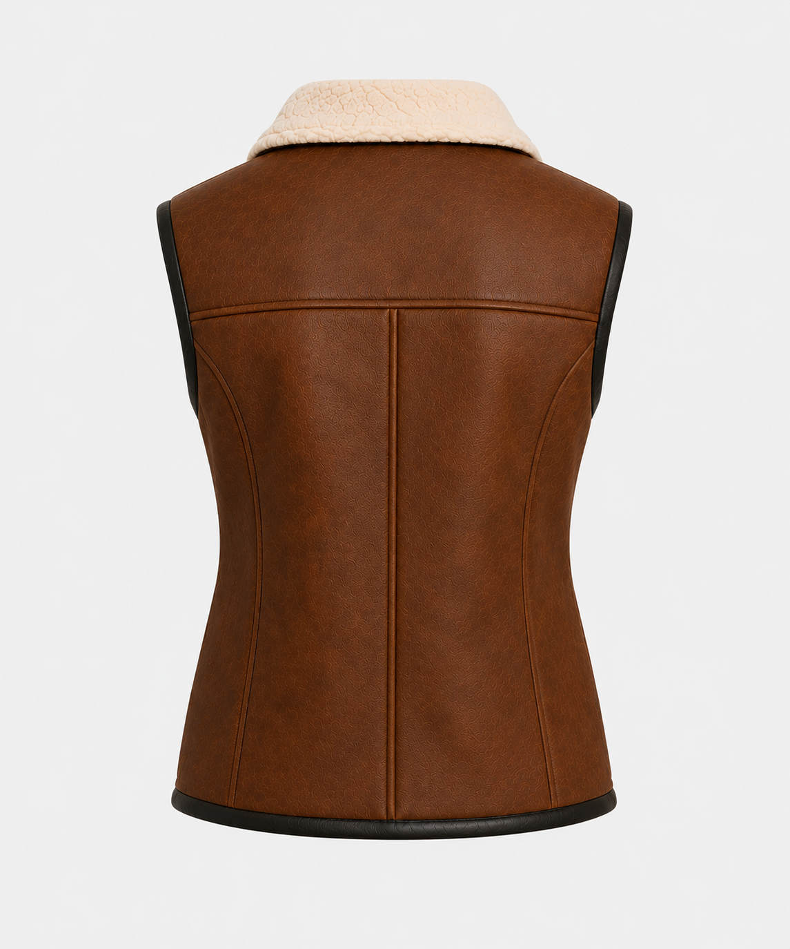Everley Shearling Gilet - Chocolate Brown - Everley5