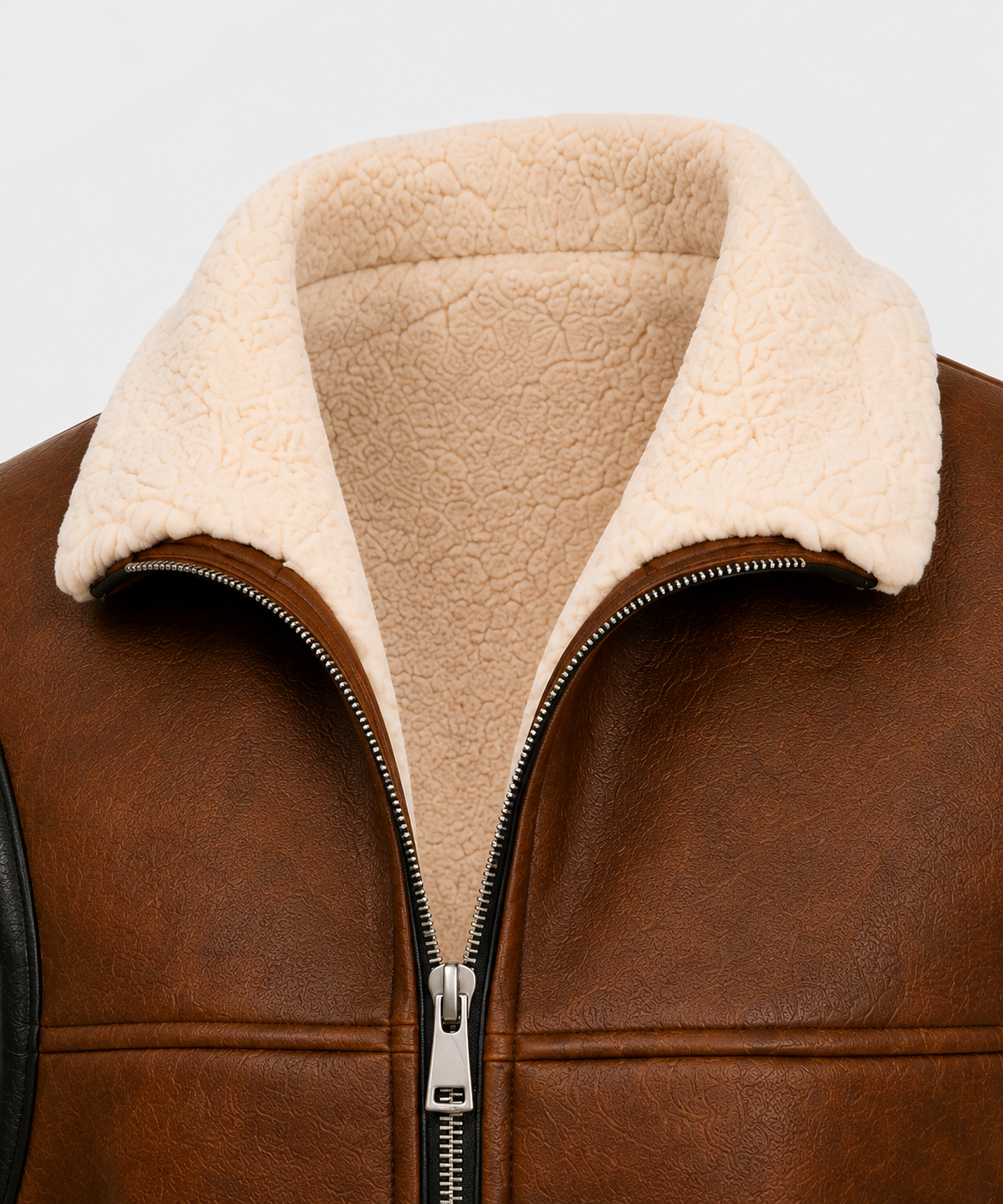 Everley Shearling Gilet - Chocolate Brown - Everley7