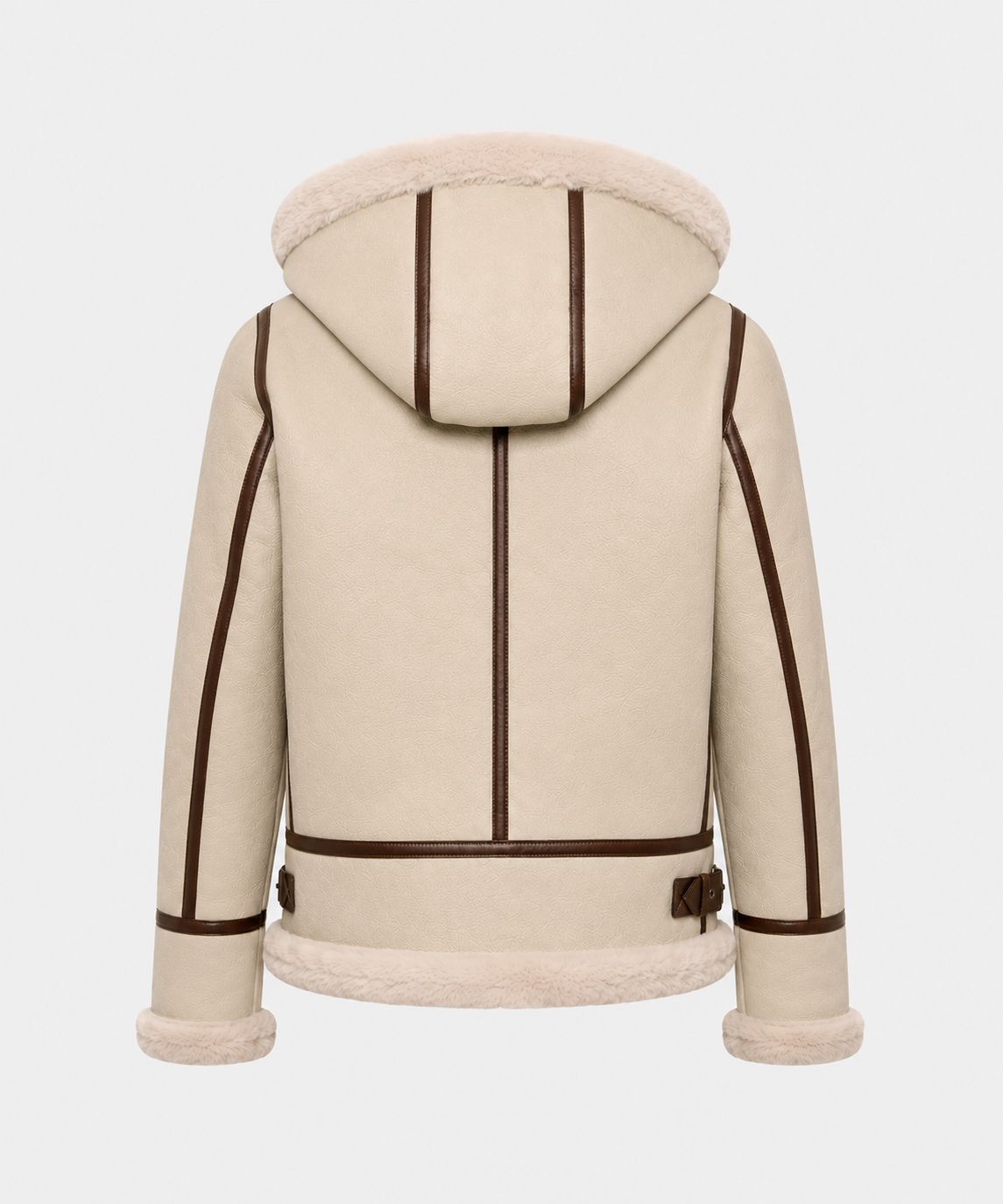 Faye Shearling Jacket - Ivory Cream - Faye6