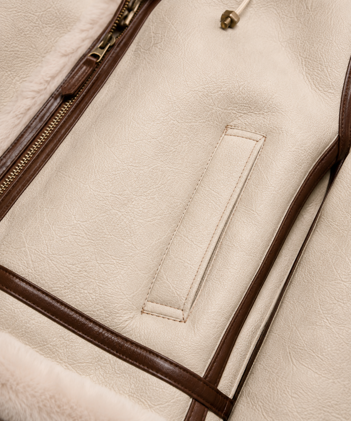 Faye Shearling Jacket - Ivory Cream - Faye9