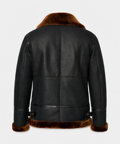 Finley Shearling Jacket - Jet Black
