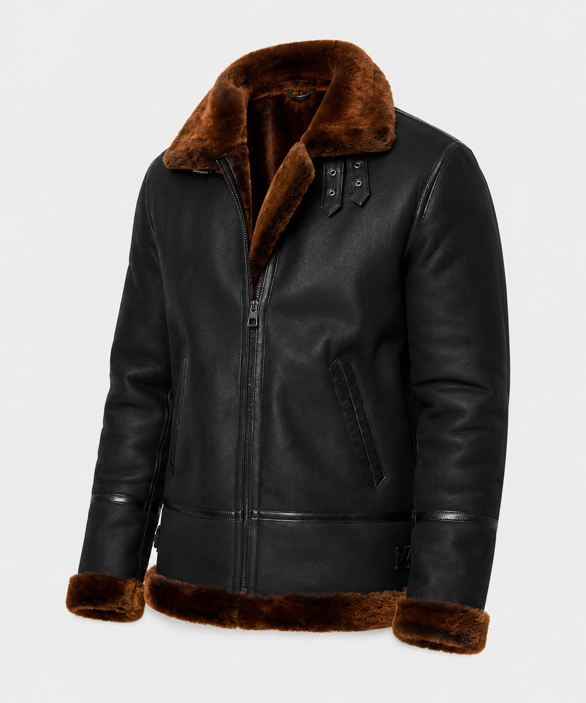 Finley Shearling Jacket - Jet Black
