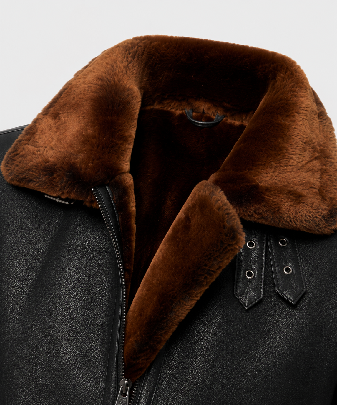 Finley Shearling Jacket - Jet Black