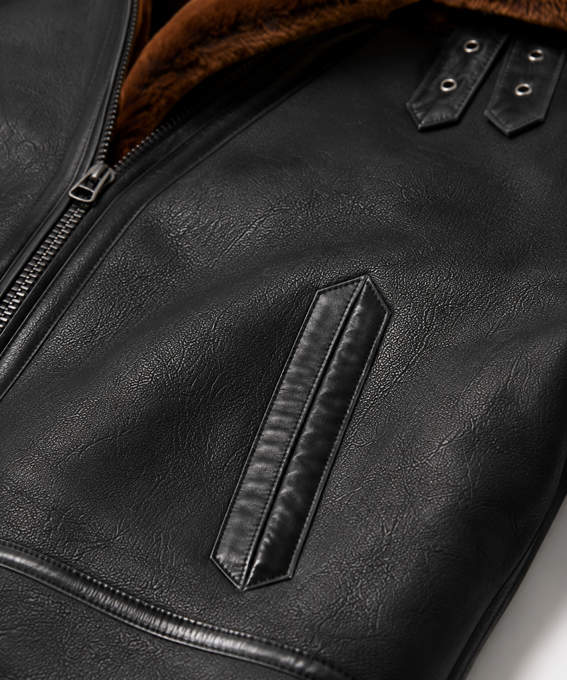 Finley Shearling Jacket - Jet Black