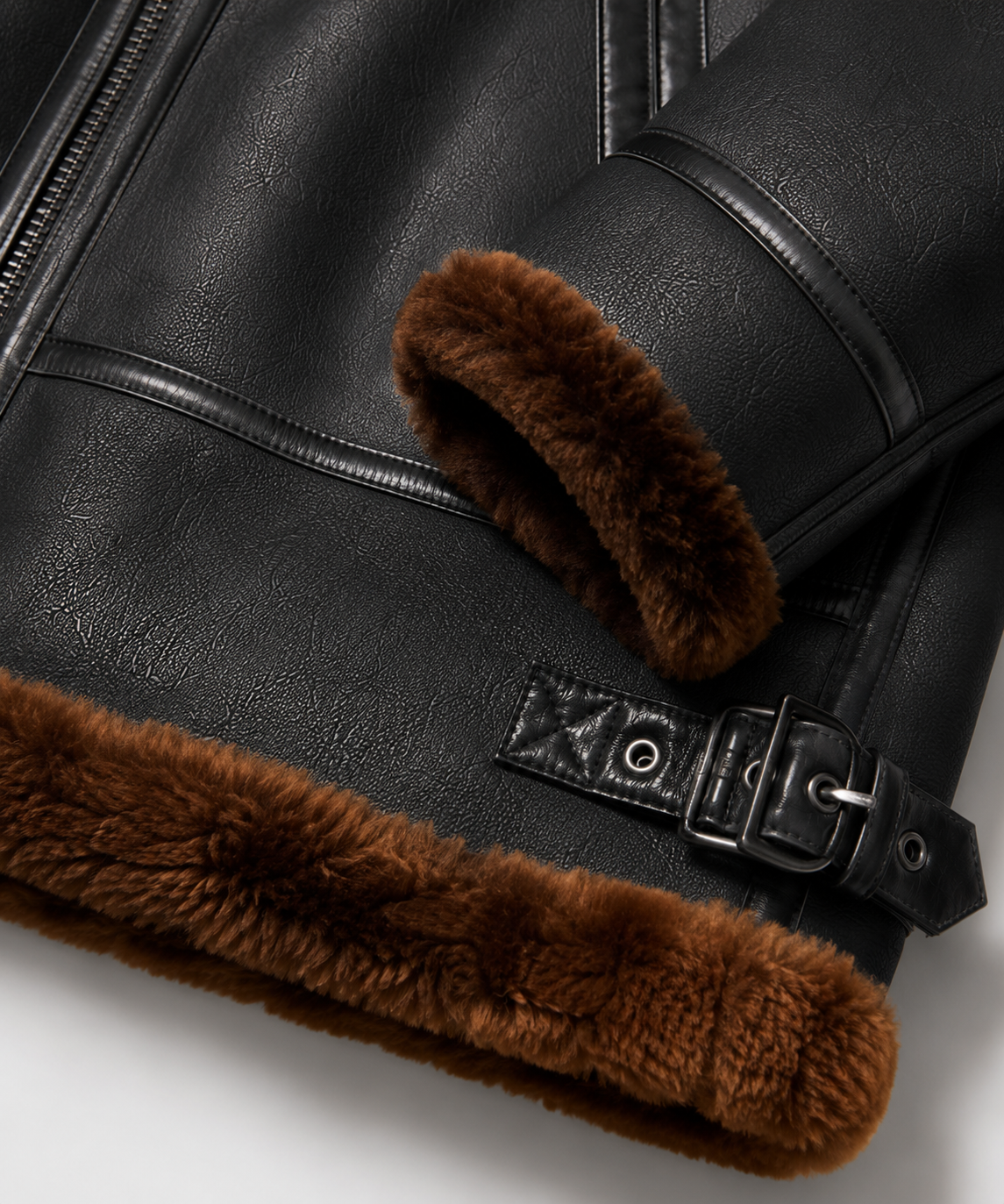 Finley Shearling Jacket - Jet Black