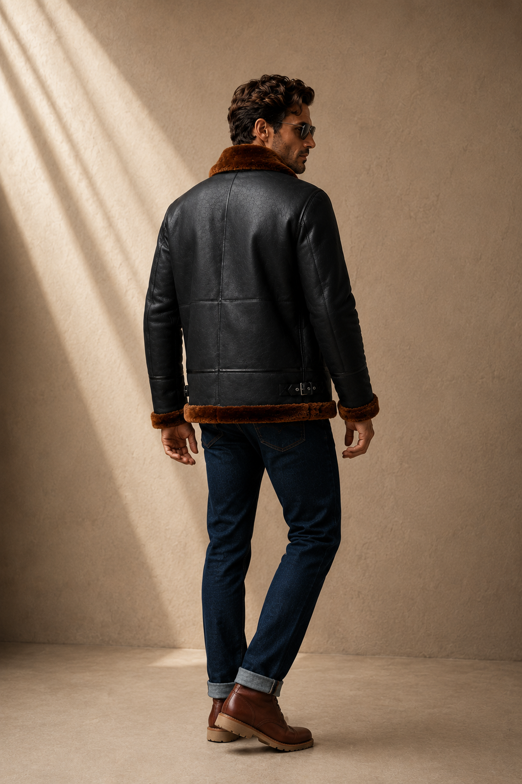 Finley Shearling Jacket - Jet Black