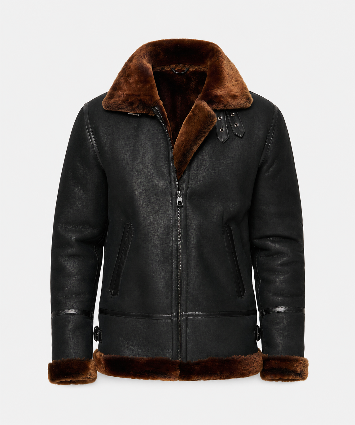 Finley Shearling Jacket - Jet Black
