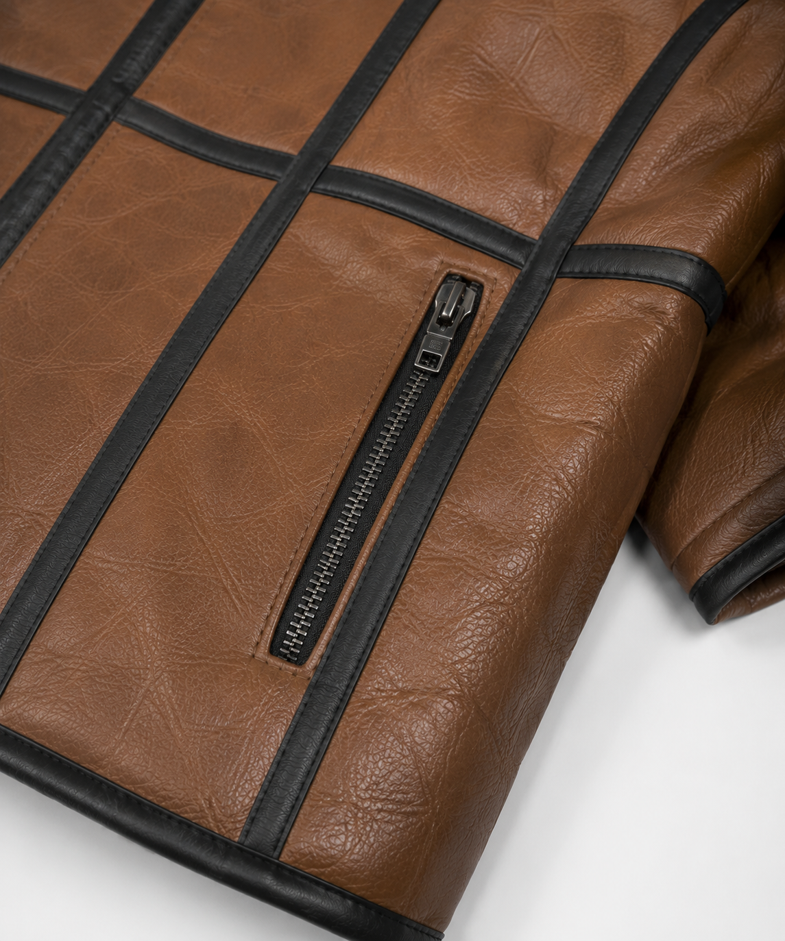 Flint Shearling Jacket - Cognac Brown