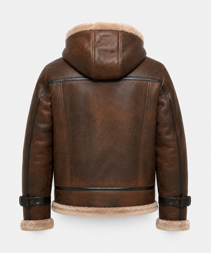 Ford Shearling Jacket - Rich Chocolate Brown