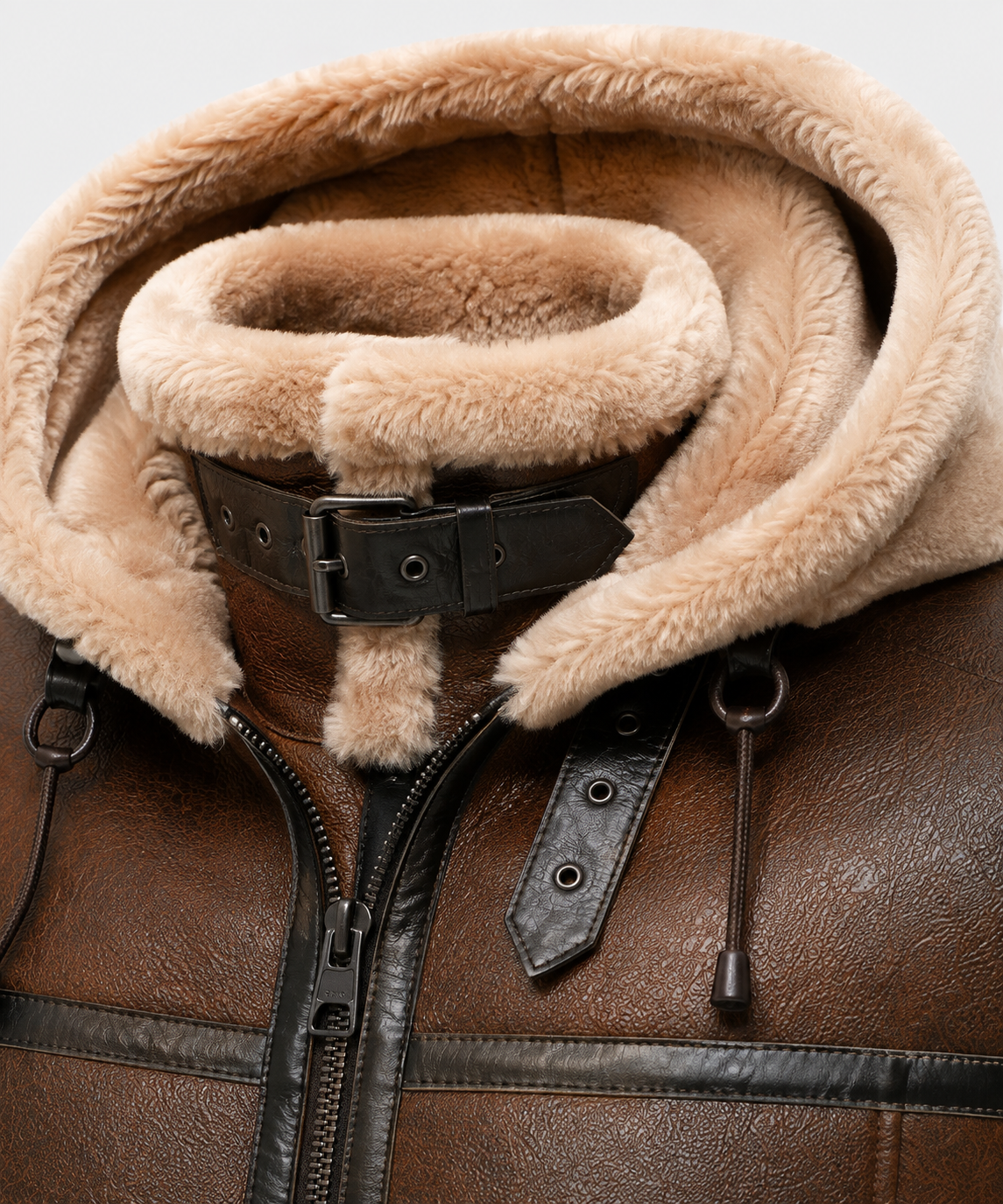 Ford Shearling Jacket - Rich Chocolate Brown