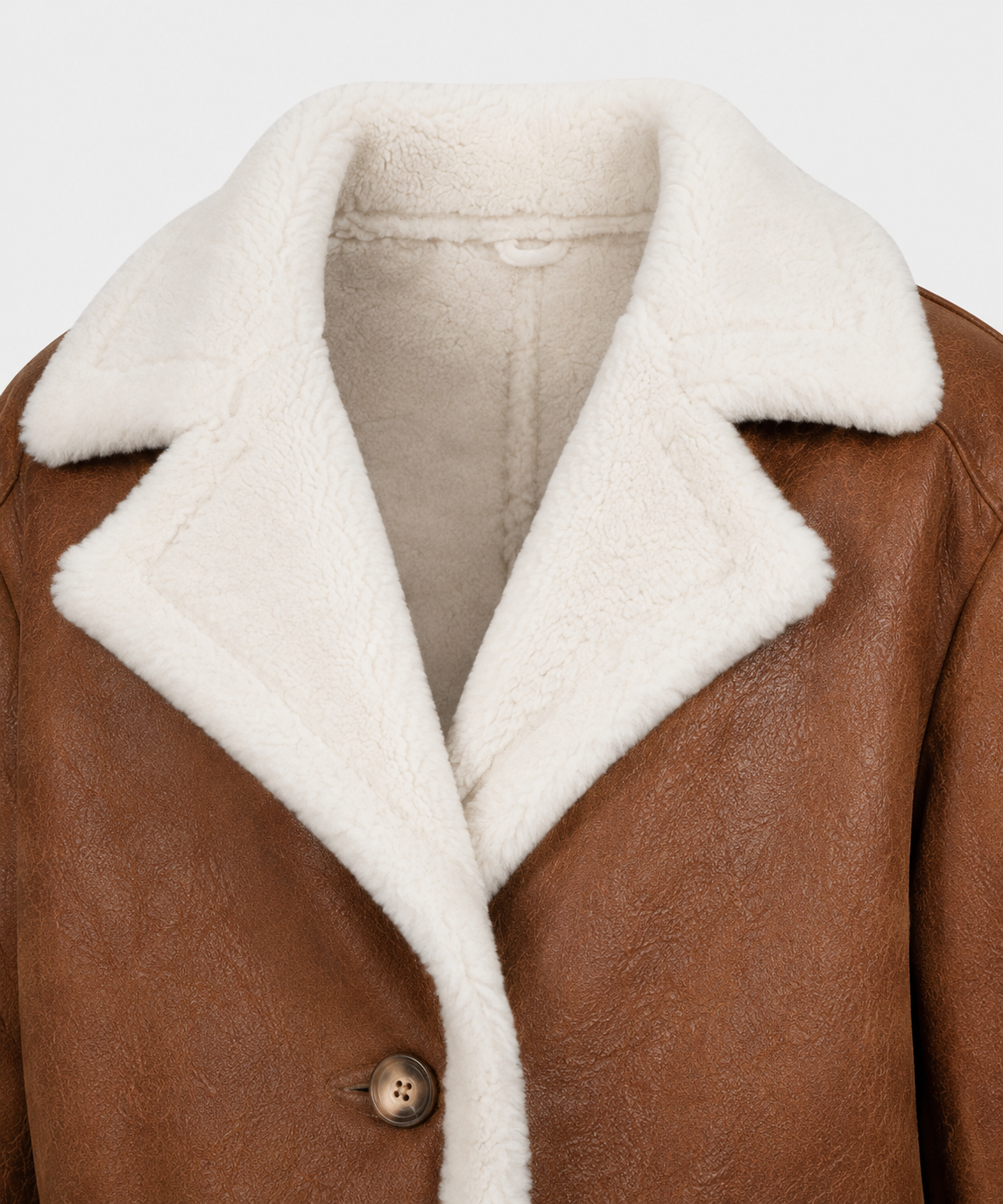 Foster Shearling Jacket - Cognac Tan