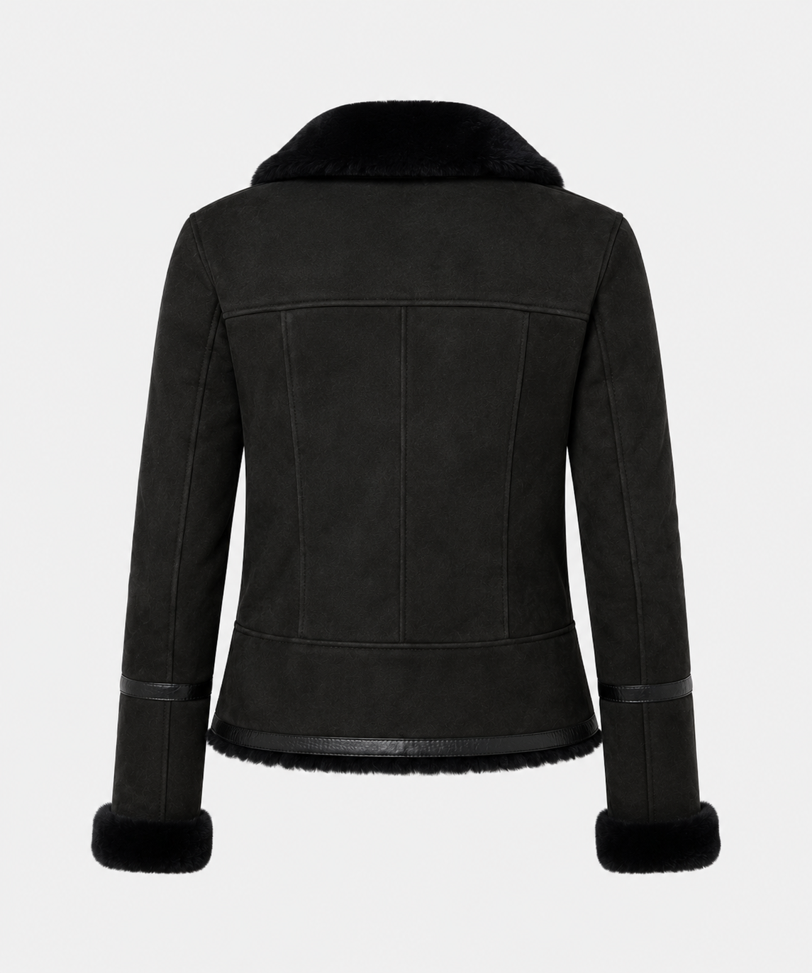 Frankie Shearling Jacket - Charcoal Black - Frankieblack7
