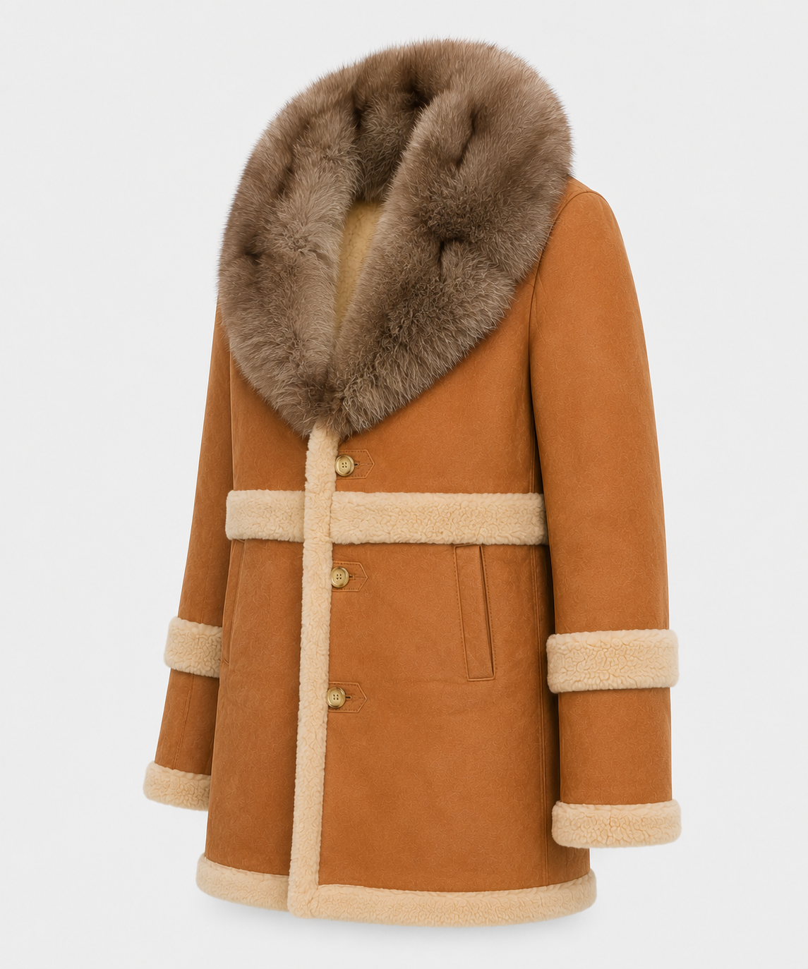 Fritz Shearling Jacket - Golden Camel