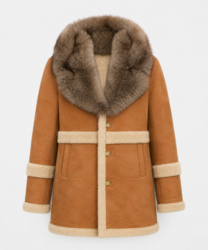 Fritz Shearling Jacket - Golden Camel