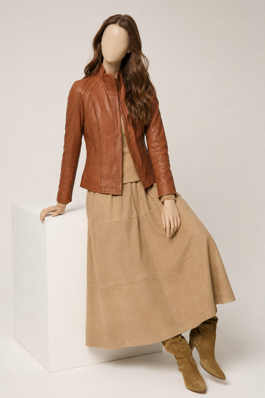 Gail Brown Leather Jacket - Gailbrown1