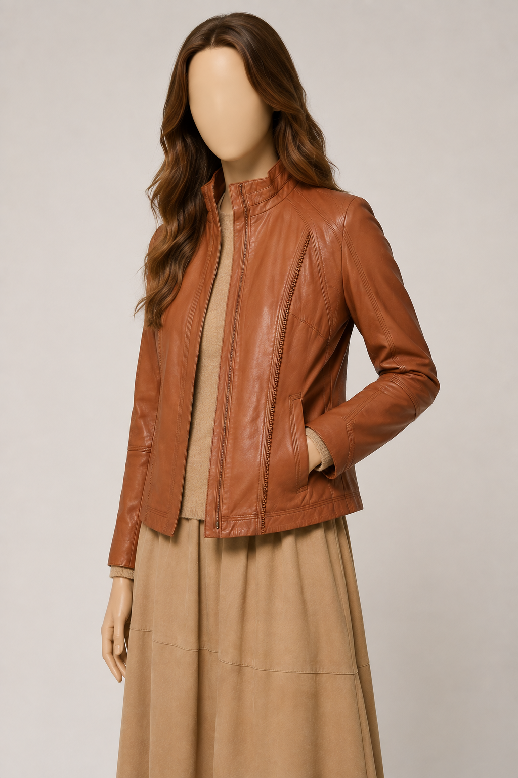 Gail Brown Leather Jacket - Gailbrown4