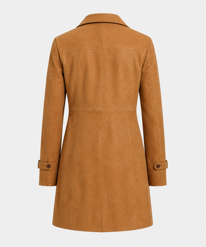Hadley Shearling Coat - Caramel Tan - Hadley6