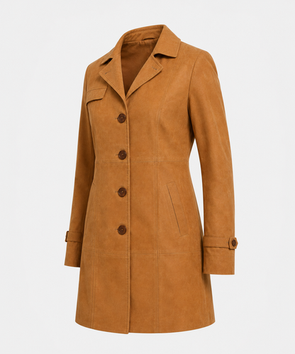 Hadley Shearling Coat - Caramel Tan - Hadley7