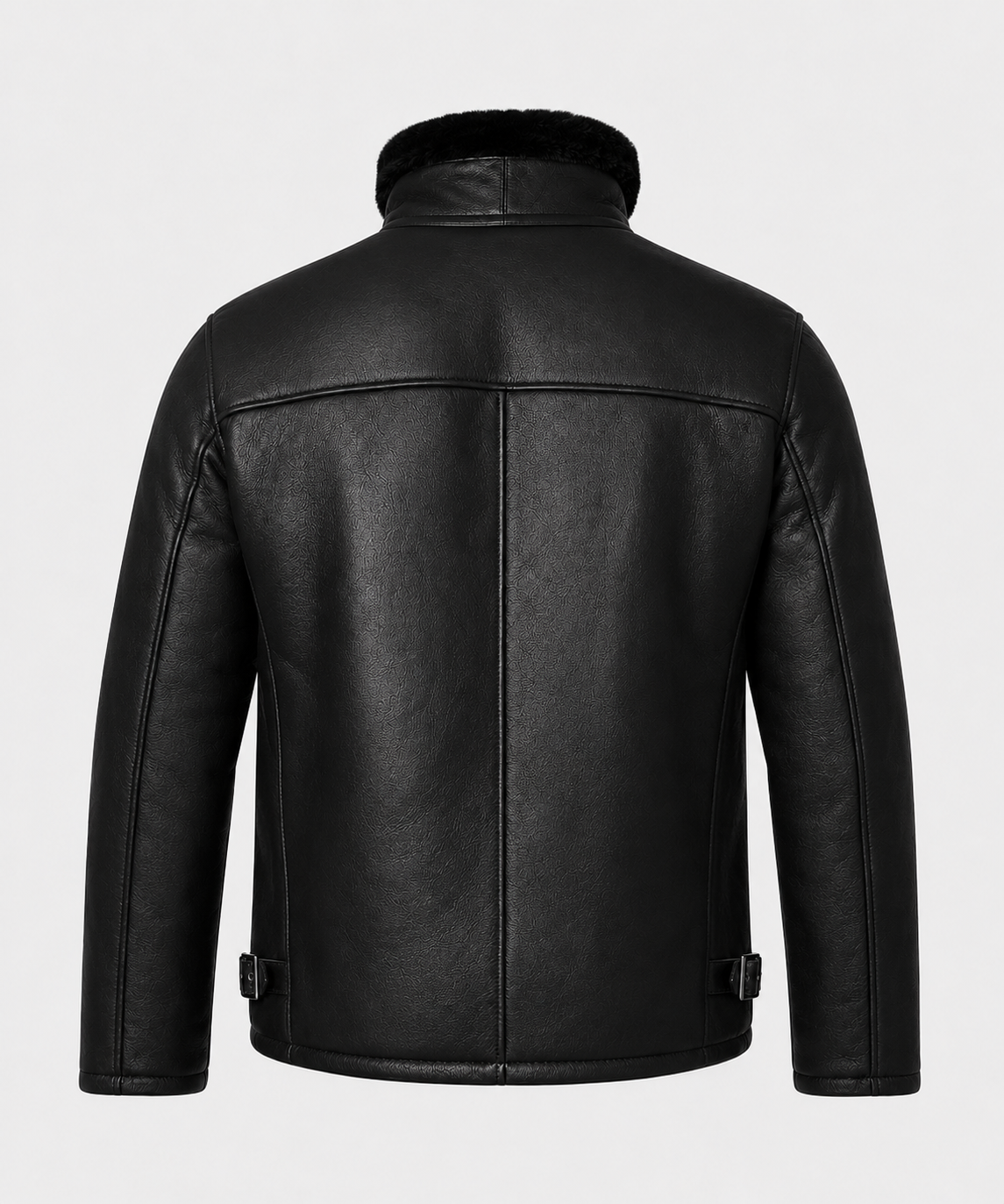 Harrison Shearling Jacket - Black