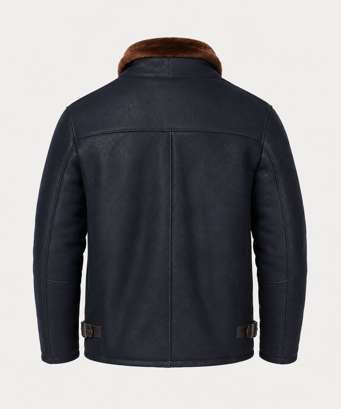 Harrison Shearling Jacket - Navy Blue