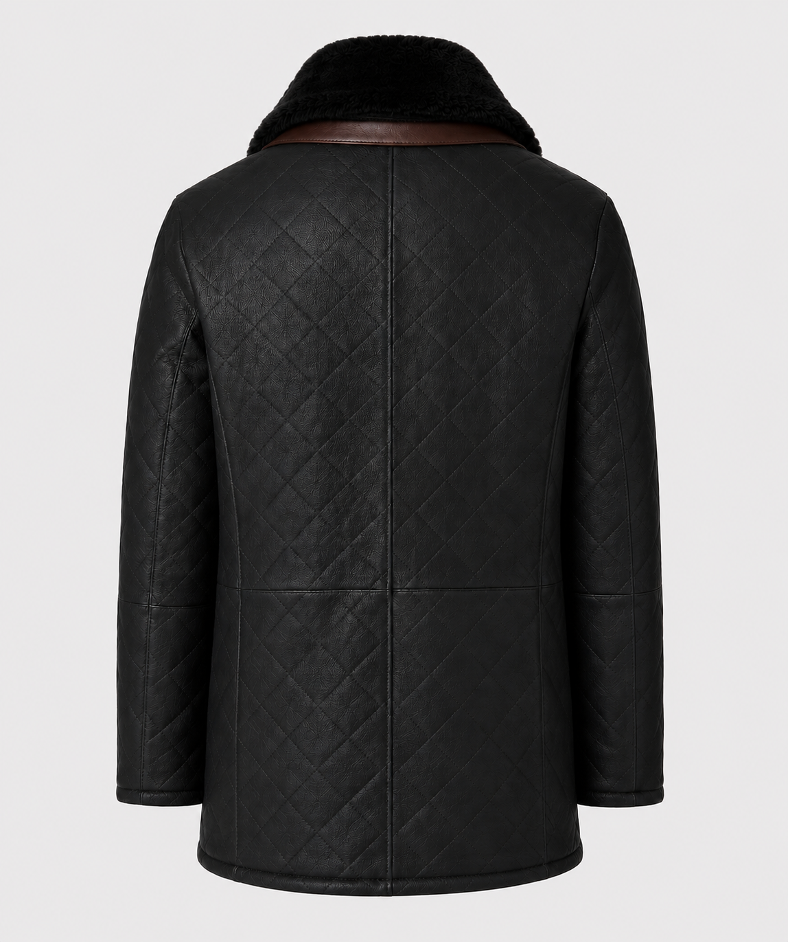 Hayes Shearling Coat - Jet Black