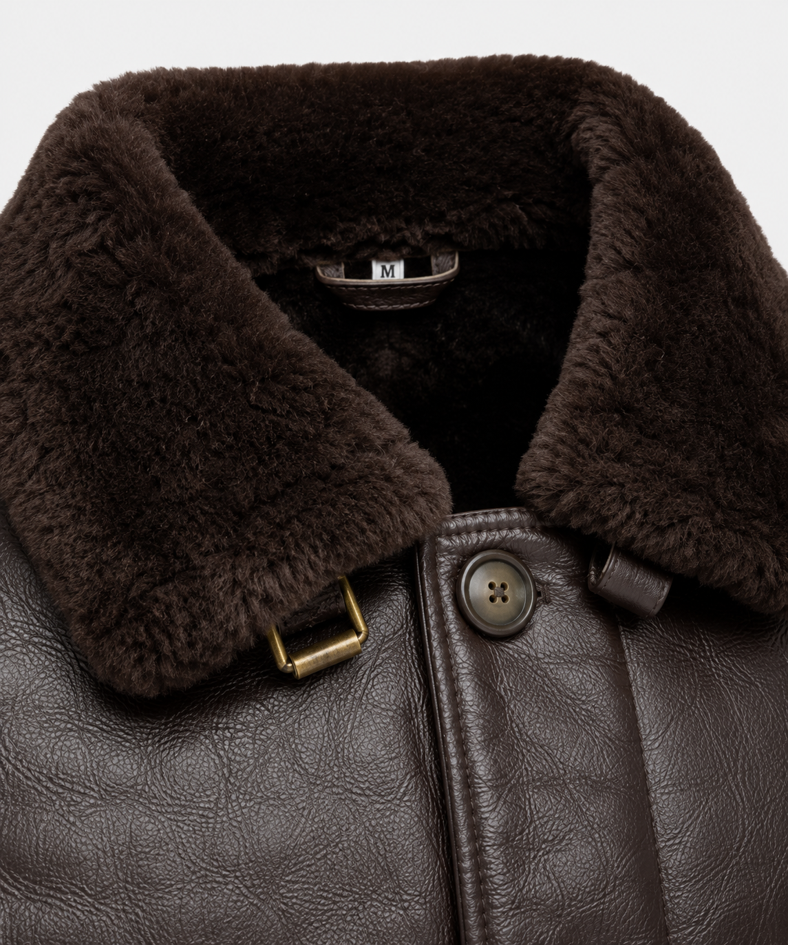 Heston Shearling Jacket - Espresso Brown