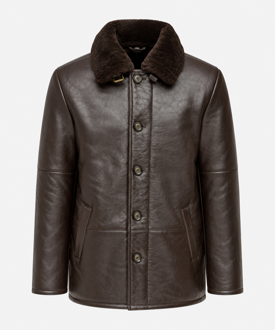 Heston Shearling Jacket - Espresso Brown